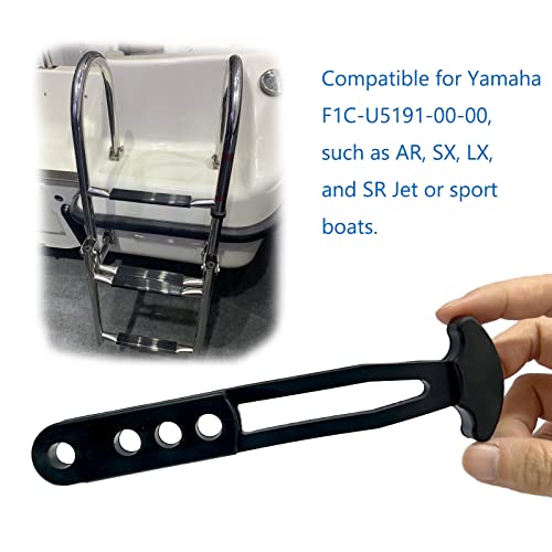 FCOUIID Marine Boat Telescoping Ladder Strap with 4 Adjustable Mounting Holes, Secure Retaining Rubber Latch Band for Yacht Sport Jet Swim Boarding (L) - Image 5