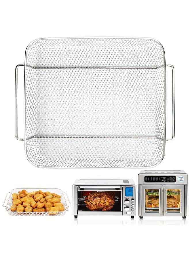 YQL Air Fryer Basket Replacement for Emeril Lagasse 26 QT Everyday French Door 360 Extra Large Air Fryer, 12.6" x 10.2" Stainless Steel Baking Tray,Wire Rack Emeril Lagasse Oven Accessories - Image 1