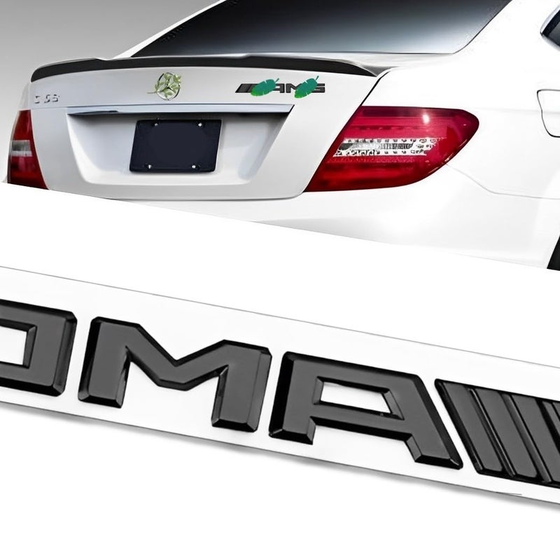 QOMAGO Car Emblem for Trunk lid Rear ABS Material Compatible with AMG car Badge car Style Replacement (Black) - Image 2