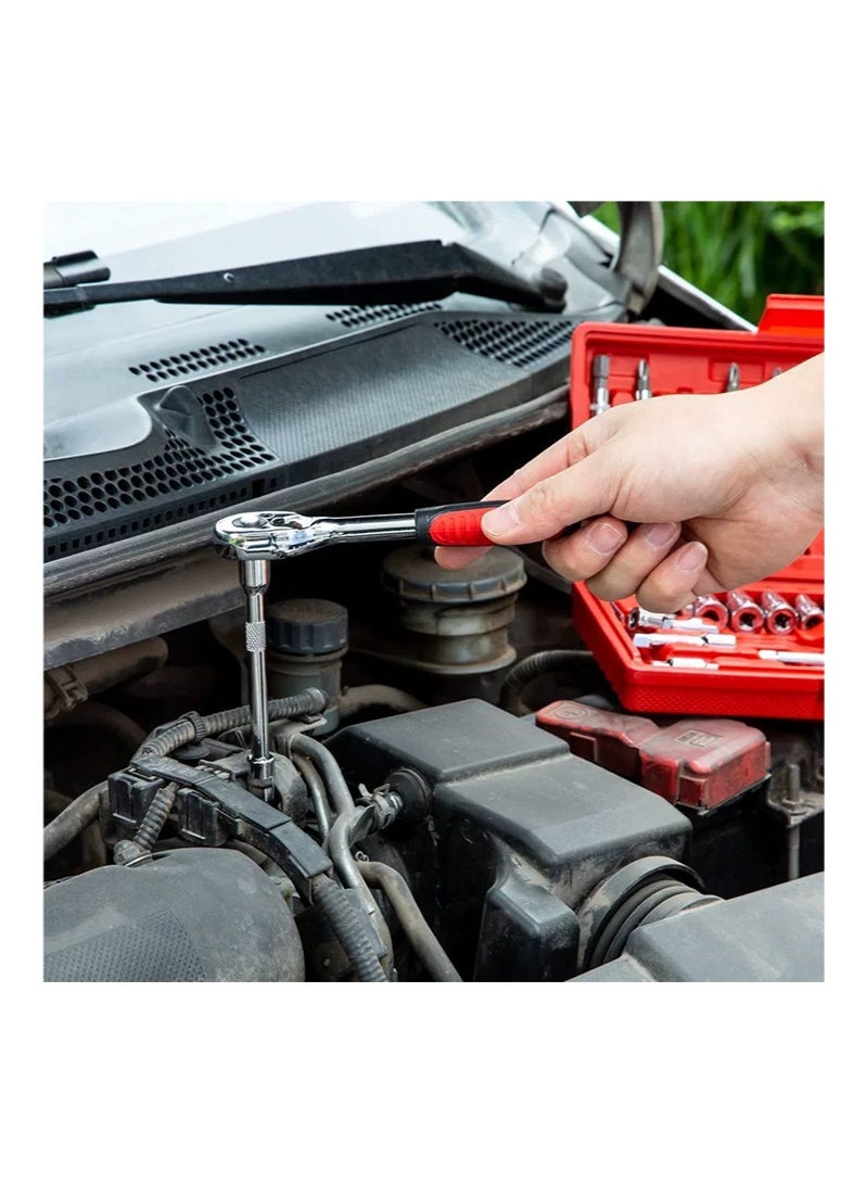 مجموعة أدوات إصلاح محمولة مكونة من 46 قطعة ، إصلاح كهربائي ، إصلاح سيارة ، إصلاح دراجة نارية ، إصلاح آلة ، مجموعة أدوات منزلية ، مجموعة إصلاح احترافية - Image 4