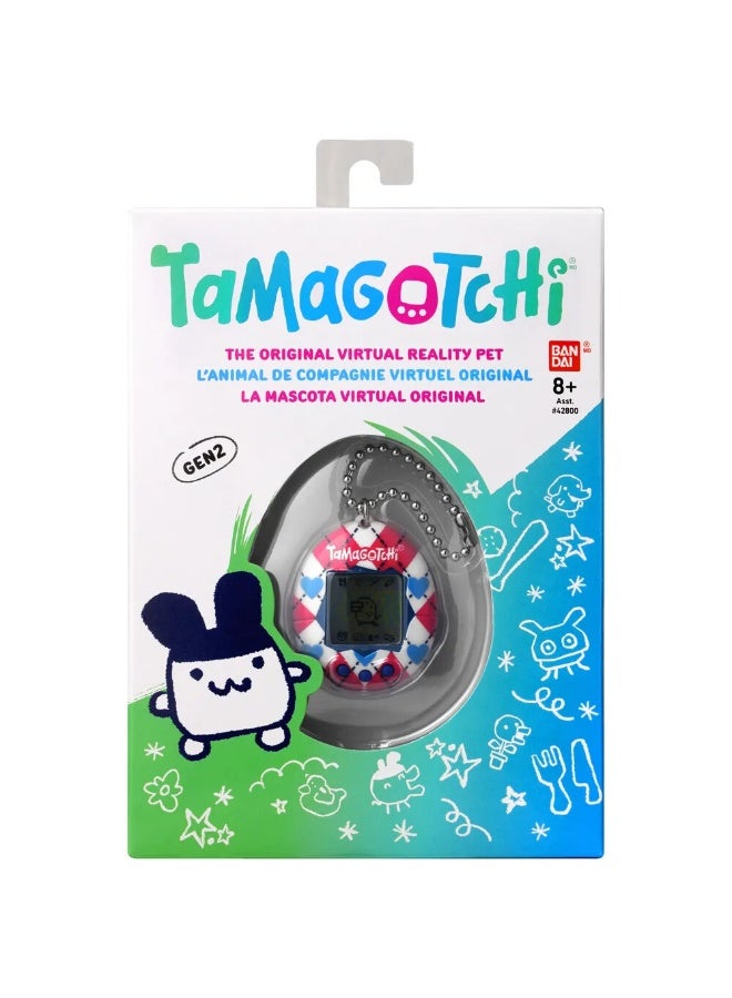 Tamagotchi Original Argyle Heart Design, Battery Operated – Interactive Electronic Pet Toy for Kids Ages 3+ - Image 5
