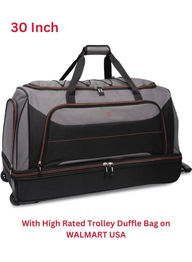 PROTEGE Rolling Duffel Bag 30 Inch 2 Wheel Duffle Bag  - Image 2