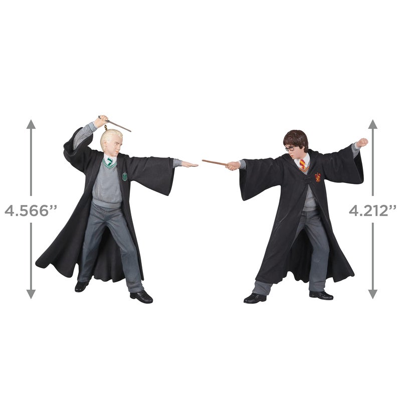 Hallmark Keepsake Hallmark Themkake Plastic Christmas Ornament 2022 Harry Potter و The Ramber of Secrets 20th Anniversary the Dueling Club of 2 - Image 5