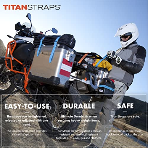 TitanStraps Titan Industrial Straps – Safety Strap Set to Secure Splits, Cargo Bikes, Garden Hoses, Wood Working Projects – 70 lb. Working Load, 20" Length, 4-Pack Coyote Tan - Image 5