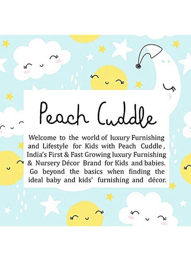 Peach Cuddle Flower Shaped Floor Cushion for Kids Room, Living Room, Luxury Kids Furnishing, Throw Pillow, Decorative Cushion, Nursery Décor, Velvet Cushion, (16x16 inch, Pack of 1, Blue) - Image 5
