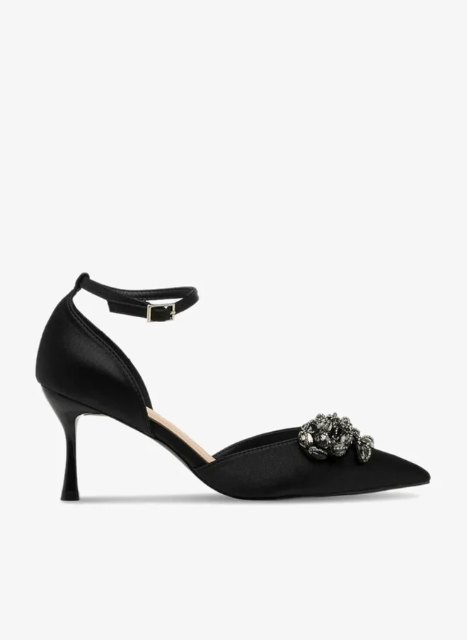 Flora Bella Women Crystal Embellished Stiletto Heel Shoes Ramadan Collection
