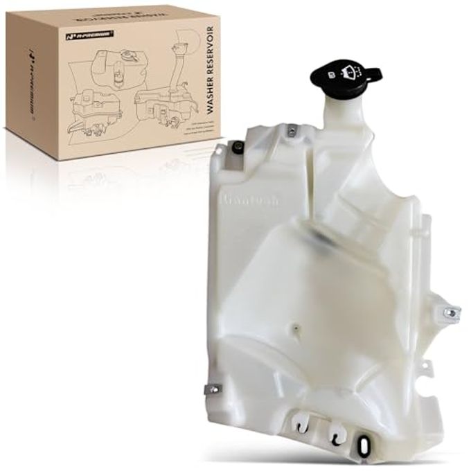 A-Premium Windshield Washer Reservoir Tank Assembly Compatible With Chevrolet Trailblazer 2002-2009 & Gmc Envoy 2002-2009 & Buick Rainier 2004-2007 & Oldsmobile Bravada & Saab 9-7X With Cap - Image 1