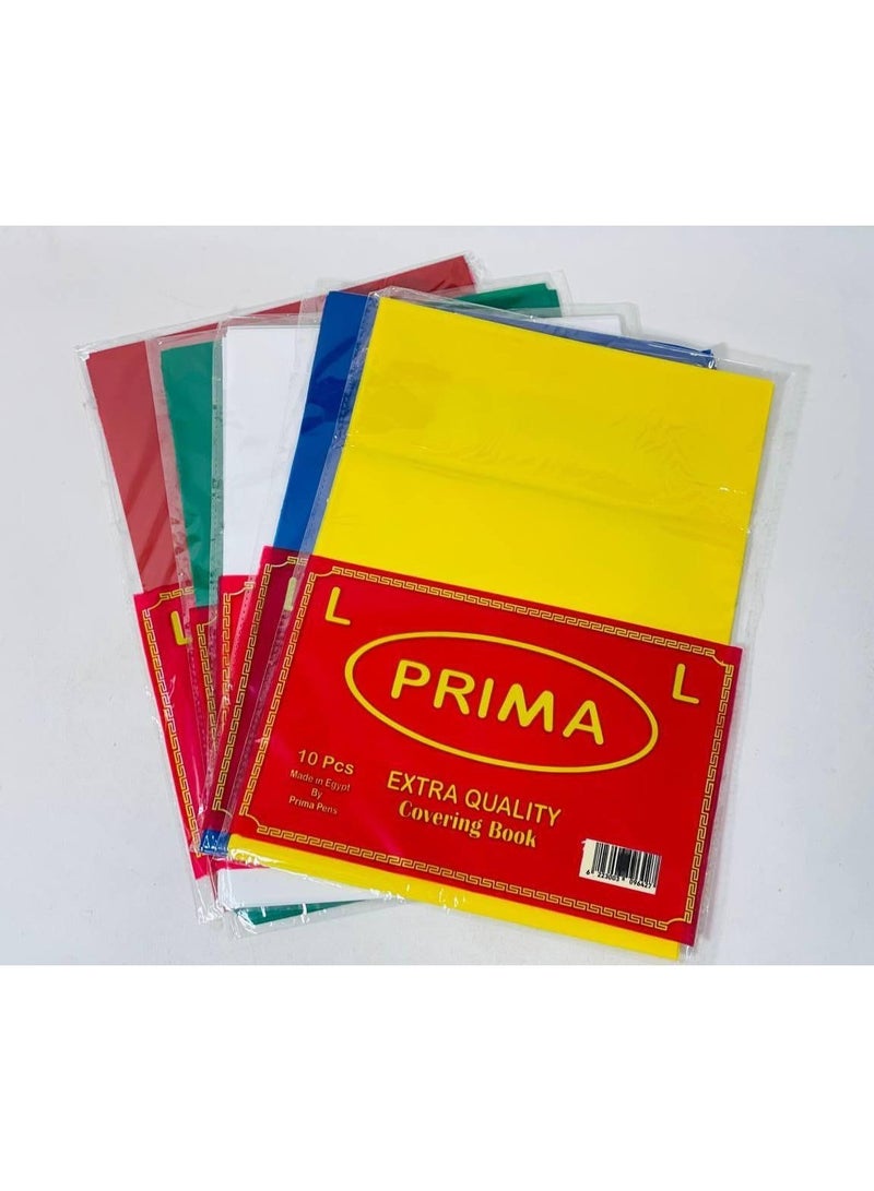 بريما جلاد الكشكول الكبيراللميع  الجلاد البلاستيك بجراب  الكيس : ١٠ جلدات   غلاف كتاب بريما لوكس  اصفر - Image 2