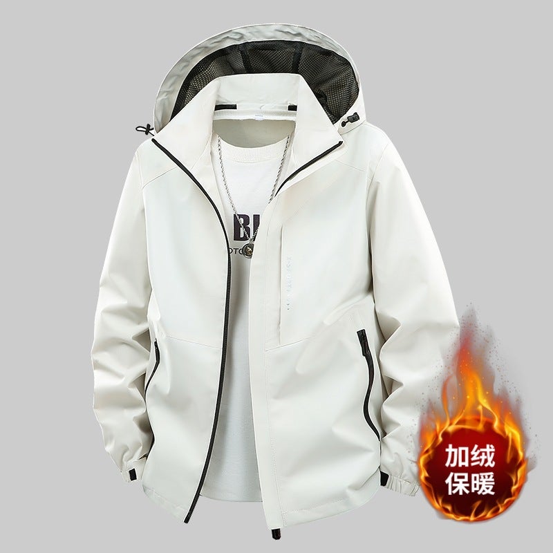 Hiking Jacket For Men, Loose Plus Size, Oversized Jacket For Big Men, Fashionable Single-Layer Jacket - Image 5