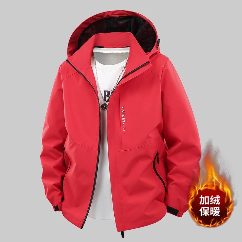 Hiking Jacket For Men, Loose Plus Size, Oversized Jacket For Big Men, Fashionable Single-Layer Jacket - Image 3