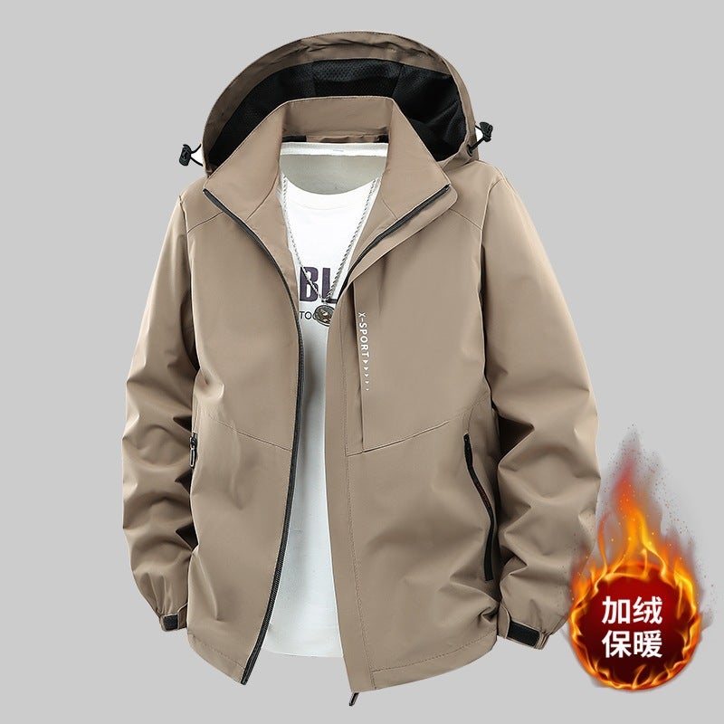 Hiking Jacket For Men, Loose Plus Size, Oversized Jacket For Big Men, Fashionable Single-Layer Jacket - Image 4