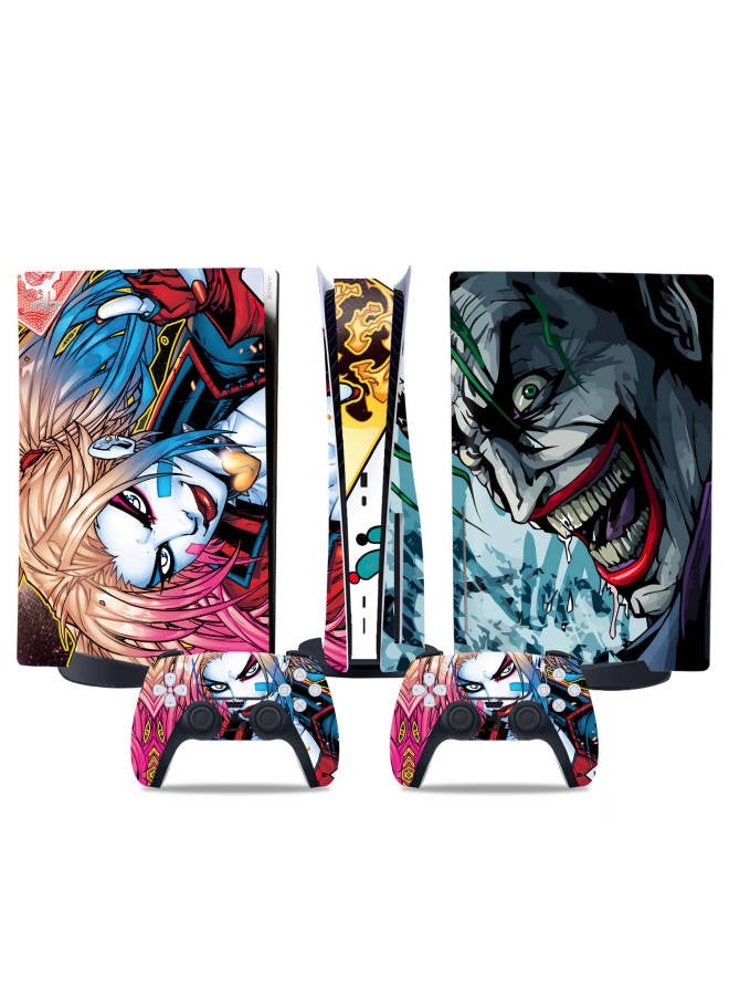 PS5 CD-ROM Version Of The Sticker PS5 Digital Version Of The Main Machine Handle Film Batman Joker A Variety Of Support For A Generation Of Hair-Color:Peach DiskPS5-4774 - Image 1