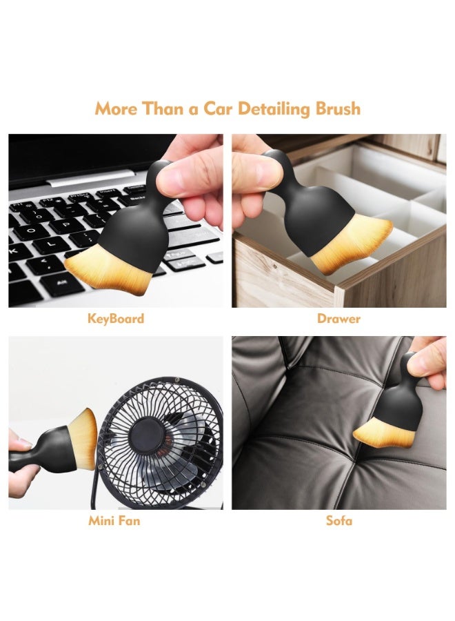NXT Car Interior Cleaning Brush Car Duster Interior with Ultra Soft Bristles Auto Detailing Brushes Dusting Accessories for Dashboard, AC Vents, Leather, Scratch-Free (1Pack) - Image 5