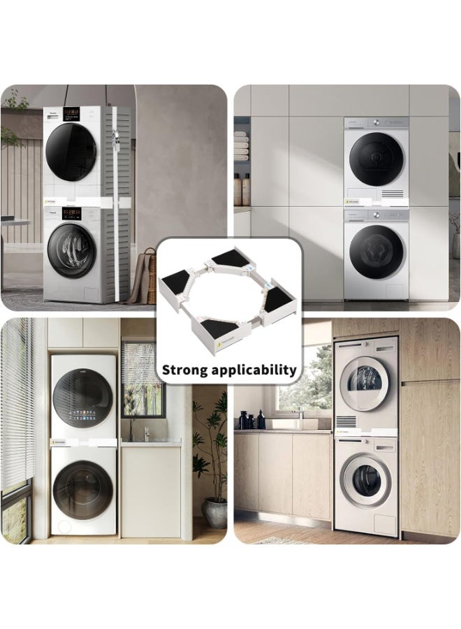 Washer Dryer Stacking Kit, Universal Stacking Kit for Washer and Dryer, Connecting Frame with Ratchet Strap, Adjustable 29"/28"/27"/26"/25"/24" Washer and Dryer Stacking Kit - Image 4