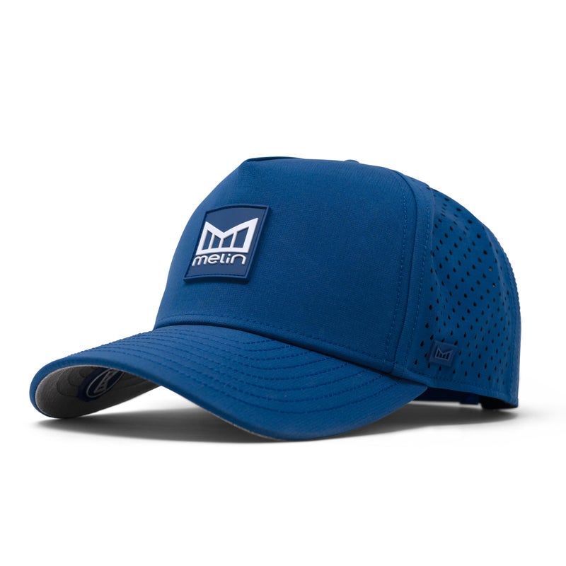 melin Odysea Stacked Hydro, Royal Blue, Men's Performance Snapback Hats, Water-Resistant Fitted Baseball Caps for Men & Women, Golf, Running, or Workout Hat, Medium-Large - Image 1