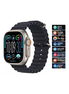 HK HK 10 Ultra 3 Multi-Functional Smart Watch With Wireless Charging Super AMOLED Display AI Chat GPT Playback Music For iOS & Android  - Image 1