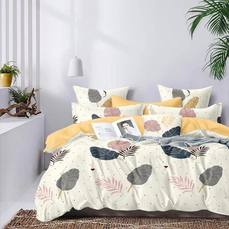 Castiqa Premium Cotton King Size Quilt/Duvet/Rajai Blanket Cover with Zipper - 90 X 100 Inches (Gray Matt) - Image 1