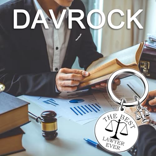 Davrock Lawyer Gifts for Women Men Paralegal Gifts Lawyer Keychain Law School Student Jewelry Lawyers Pendant Key Chains Appreciation Present for Attorney Christmas Gift for Women - Image 4