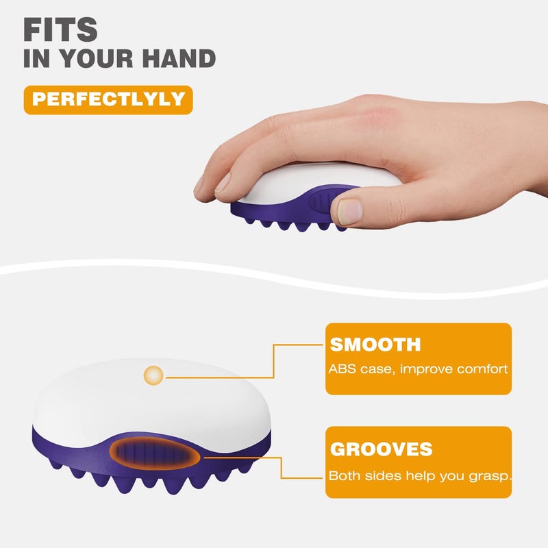 WTTORDE Silicone Brush for Curly, Afro, and Wavy Hair - Two-Sided Wave Tool for Long and Short Styles, Large and Small Curl Combs for Men, Women, Boys, and Girls - Purple, 1 Pcs - Image 5