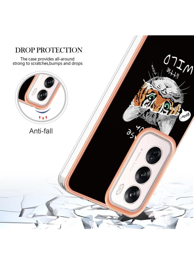 اس-توب جراب لهاتف OPPO Reno12 Global، جراب هاتف IMD مزدوج الجوانب مطلي بالرخام الكهربائي - Image 5