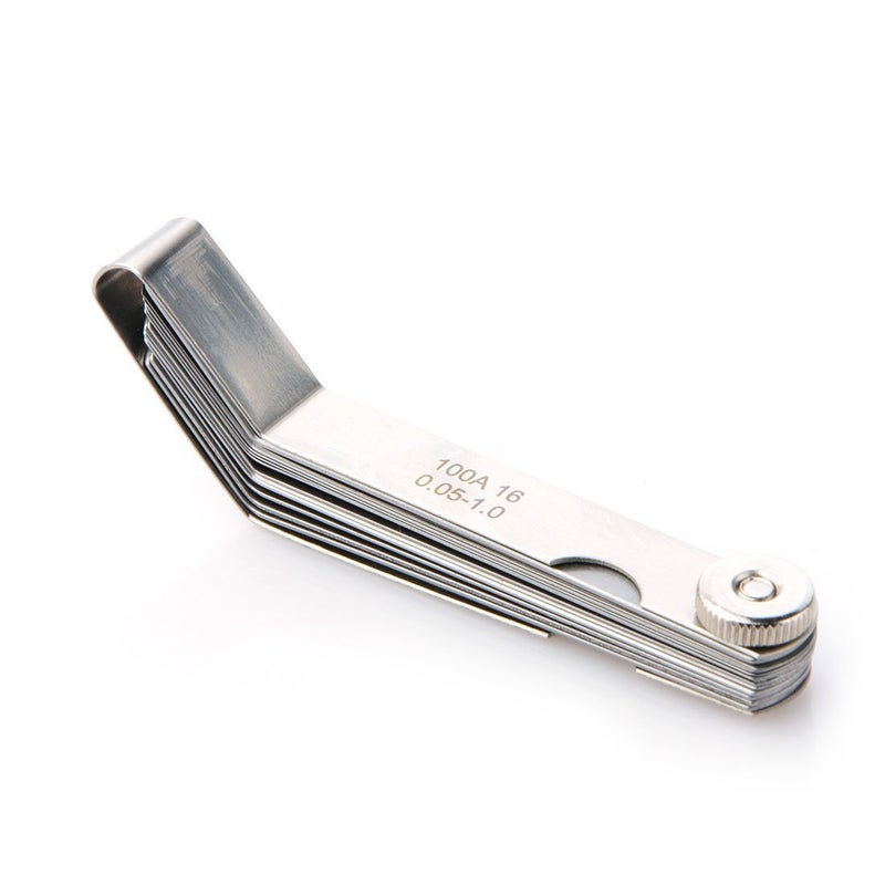 Mayata ماياتا 1 قطعة 100A16 0.05-1 مم سمك أداة قياس الفجوة المعدنية المنحنية مع 16 شفرة لقياس الأعمال الخشبية - Image 5