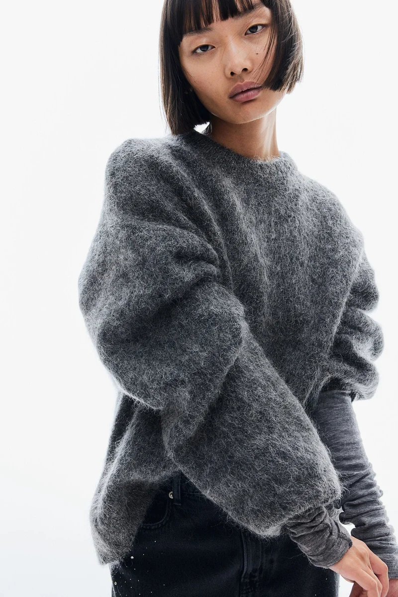 اتش اند ام Oversized Mohair-Blend Jumper