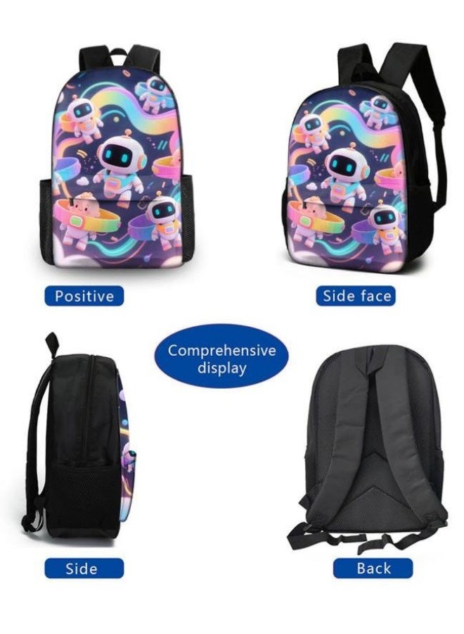 Bright Li Fire Fashion is unlimited! Cartoon bag three-piece set, suitable for a variety of scenes for students and teenagers (available for students, children, friends on outings, mountain climbing, school, etc.) - 45 - Image 3