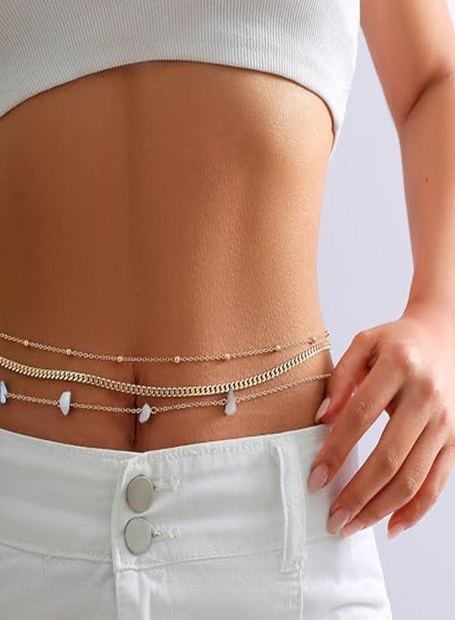 Cerun 1 Psc Luxury Waist Chains for Women Adjustable Layered Belly Chain Sexy Body Chain For Girls Summer Beach Jewelry Gifts - Image 3