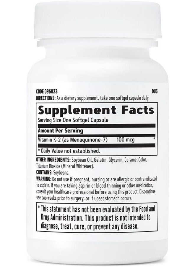 GNC Vitamin K-2 - Image 2