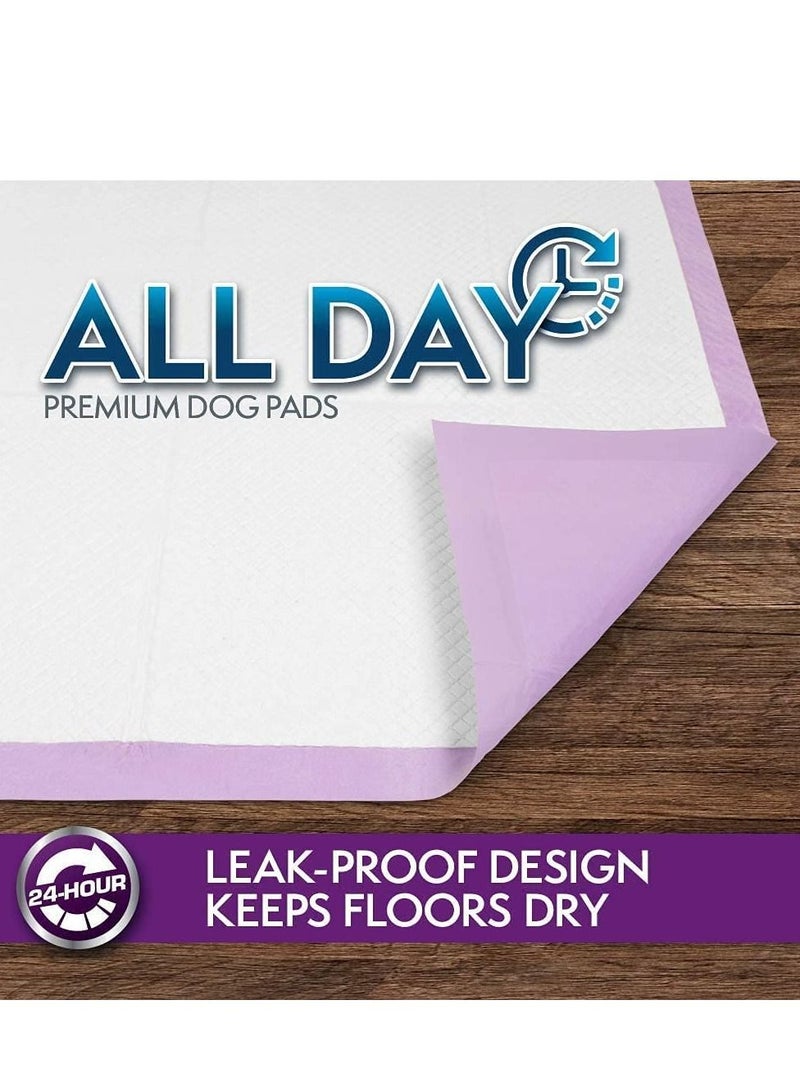 Simple Solution Pack Of 100 All Day Premium Lavender Scent Dog And Puppy Pads 58X60Cm - Image 4