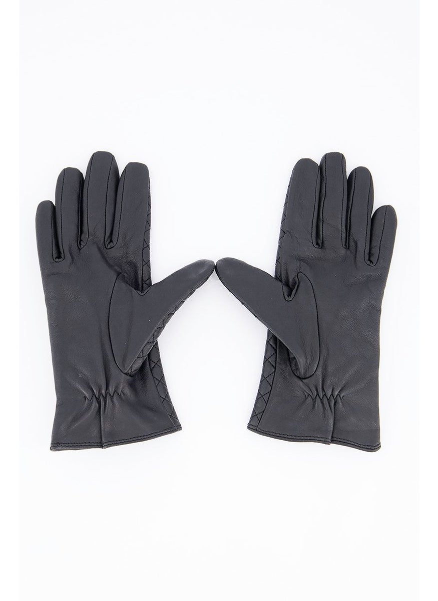 Tchibo - Women Leather Gloves, Black - Image 1
