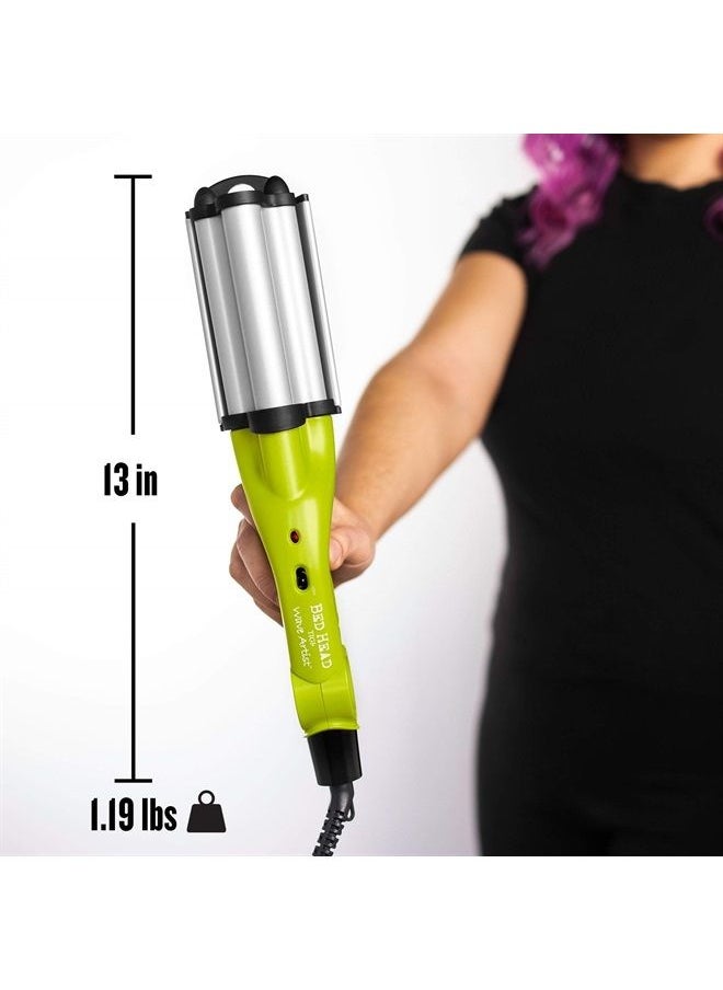 BED HEAD - Wave Artist Deep Waver | Combat Frizz and Add Massive Shine for Beachy Waves, (Green) - Image 1
