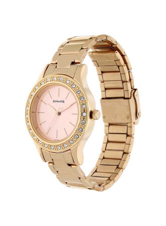 Sonata Round Shape Stainless Steel Analog Wrist Watch 8 - Image 2