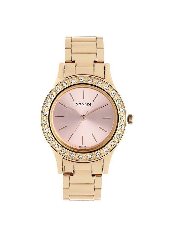 Sonata Round Shape Stainless Steel Analog Wrist Watch 8 - Image 5