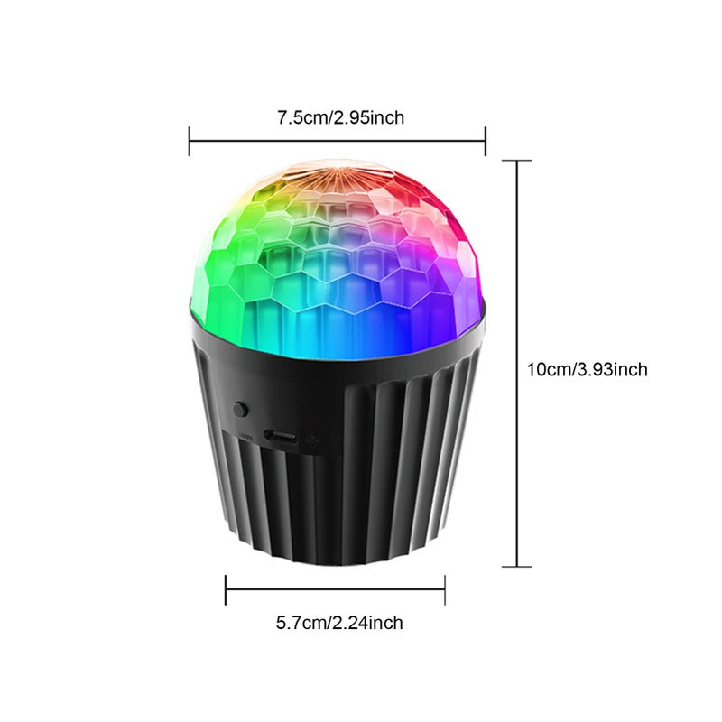 Crystal Magic Ball Lamp Home KTV Stage Light Disco LEDs Light Projection Lights Atmosphere Light Sound Activated USB Plug and Play - Image 2
