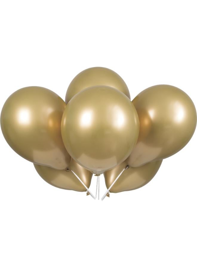 Unique Platinum Latex Balloon Gold - Image 1