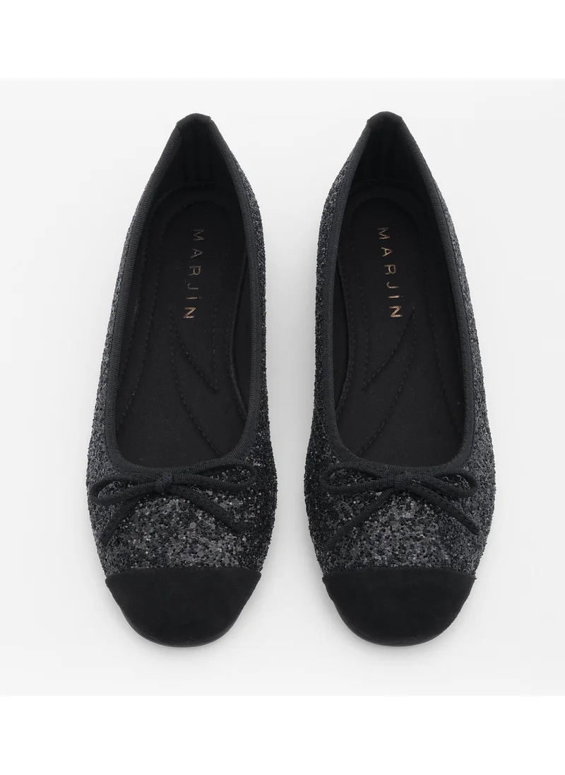MARJIN Margin Women's Bow Ballerina Fanbe