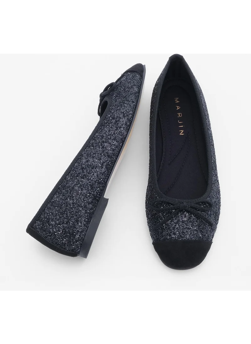 MARJIN Margin Women's Bow Ballerina Fanbe