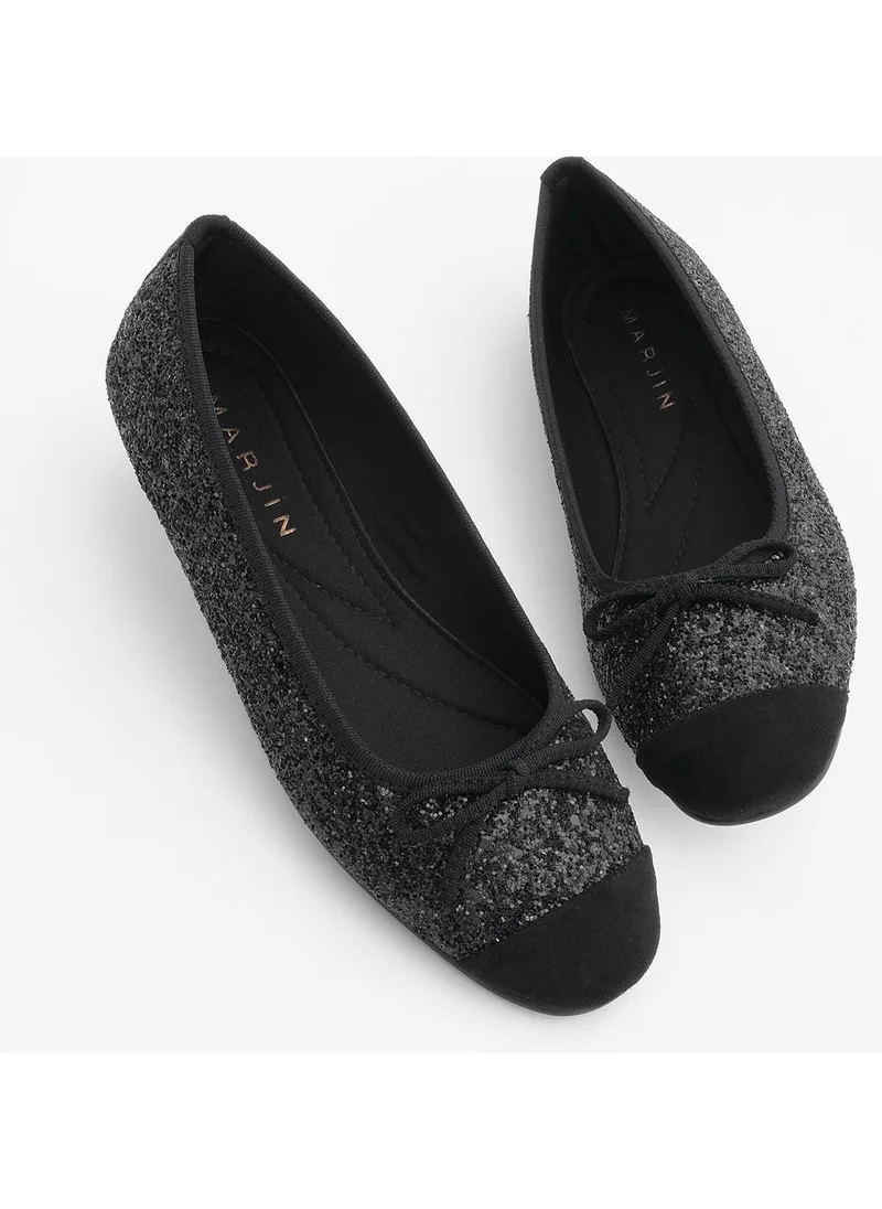 MARJIN Margin Women's Bow Ballerina Fanbe