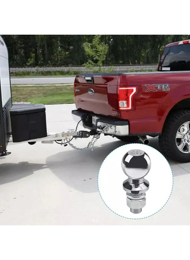 Silvery 50mm M22 European Off-Road Vehicle Rescue Towing Hitch With Safety Lock - Image 5
