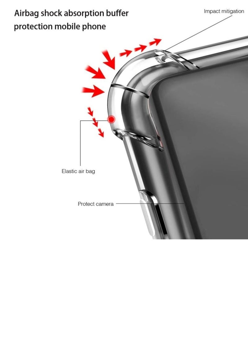 Raxoom Samsung Galaxy A35 5G Case Bundle â€“ Clear TPU Cover with 2 Screen Protectors, Shockproof Reinforced Corners - Image 5