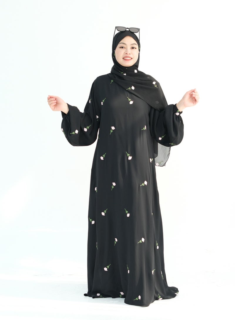 Loriya Luxury Dubai & Turkish Design Abaya 2025 – Premium Fabric with Elegant Details - Image 1
