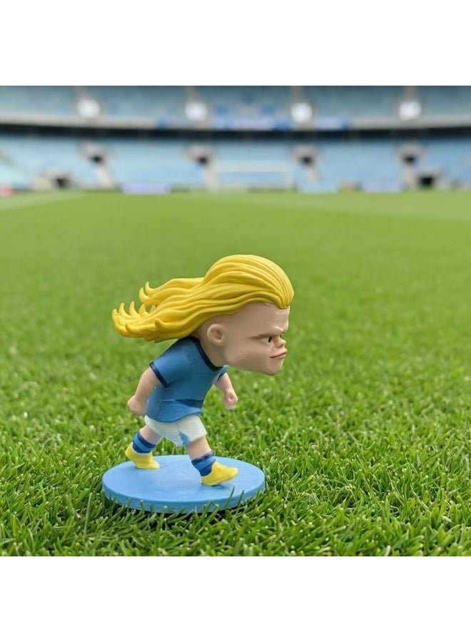 Erling Haaland Q-Version Figurine, 15cm Manchester City Football Player Collectible Ornament, PLA Material - Image 2