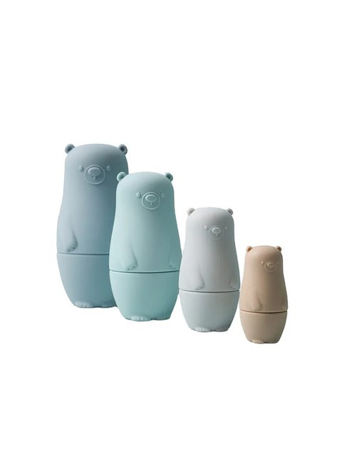 Educational Toy Nesting Dolls Puzzle Silicone Russian Matryoshka Toy for Kids
