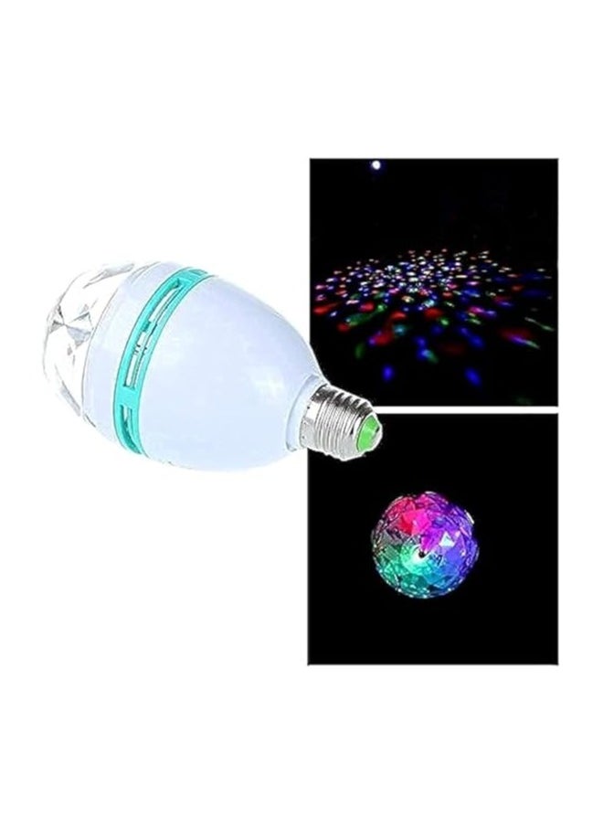 Generic - Led crystal disco rgb auto rotating bulb lamp - Image 1