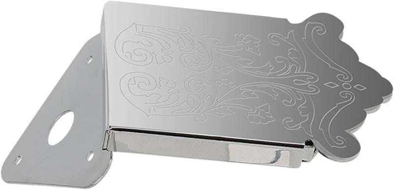 Mandolin Guitar Tailpiece: Premium Material, Sturdy and Replacement, Easy Installation with 3 Screws, Elegant Decoration for Mandolin (Silver) - Image 3