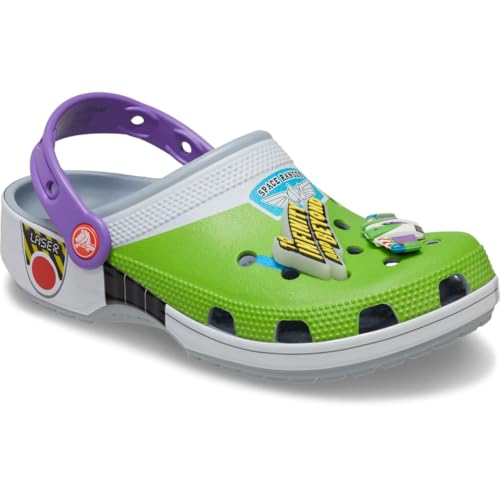 Crocs® Toy Story Classic Clogs – Perforated Shoes for Men and Women – EVA Outsole & Midsole – Water-Friendly Blue Grey/Buzz Light Year Men's 12, Women's 14 Medium - Image 5