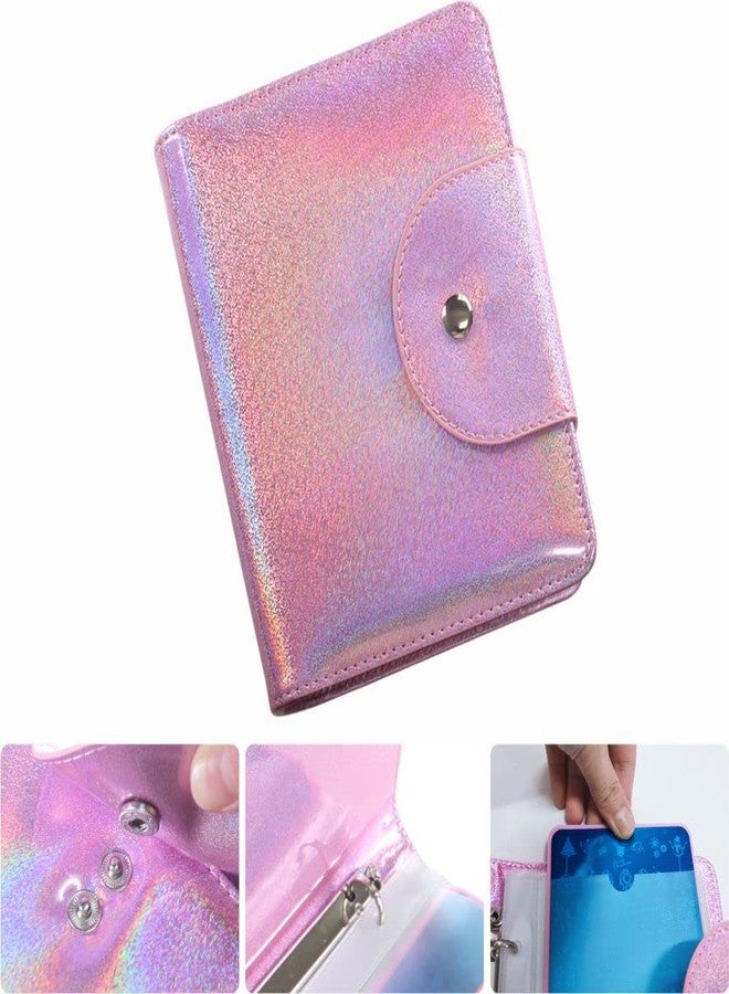 VNC 20 Slots Nail Art Stamp Plate Holder Stamping Plates Storage Bag Cases Rainbow Replaceable XL Plates Big Size 9.5x14.5CM Organizers (C-Pink) - Image 3