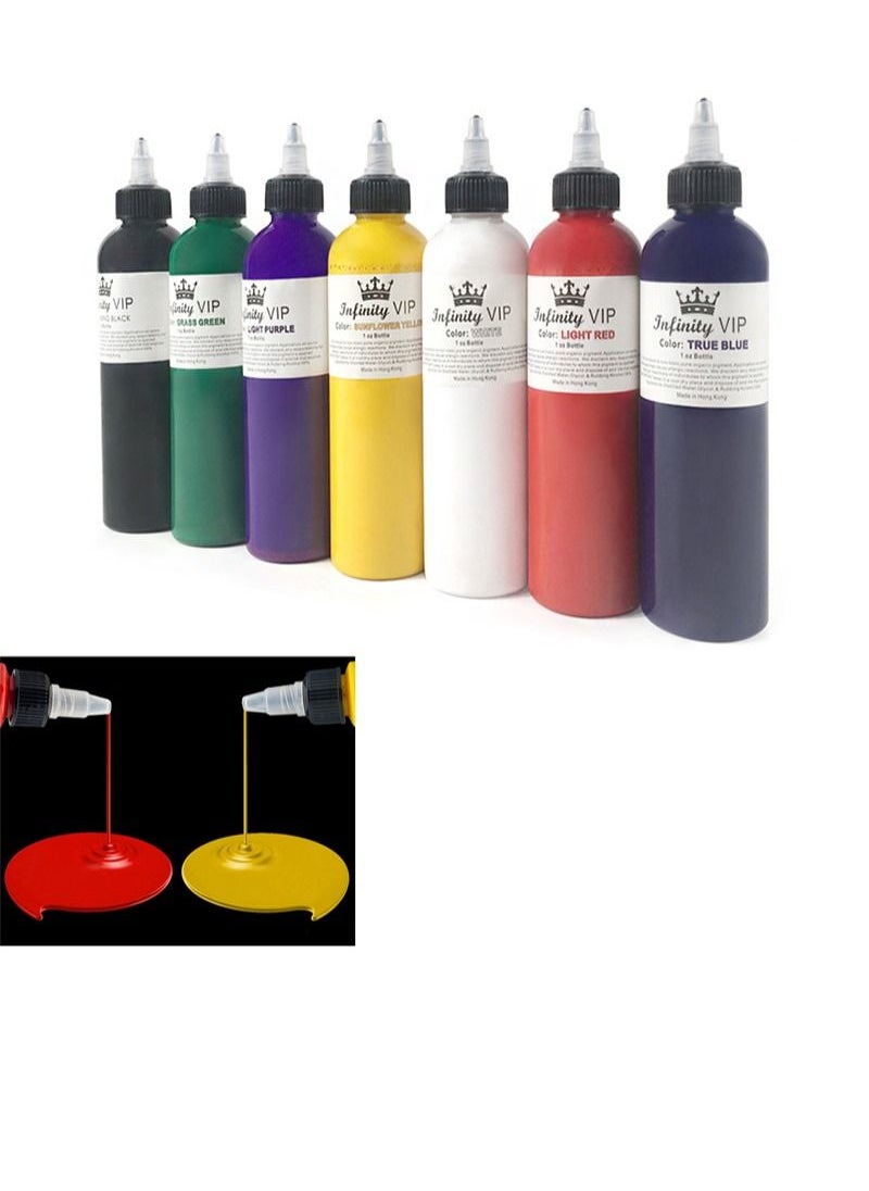 HaLunhi - Black Tattoo Ink-Super Ink Pigment-Body Art-Professional Beauty Permanent Makeup Pigment -245ml - Image 1