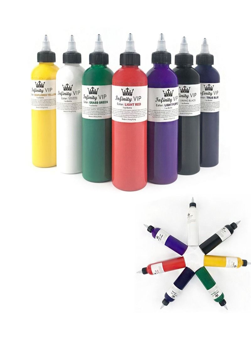 HaLunhi - Black Tattoo Ink-Super Ink Pigment-Body Art-Professional Beauty Permanent Makeup Pigment -245ml - Image 1